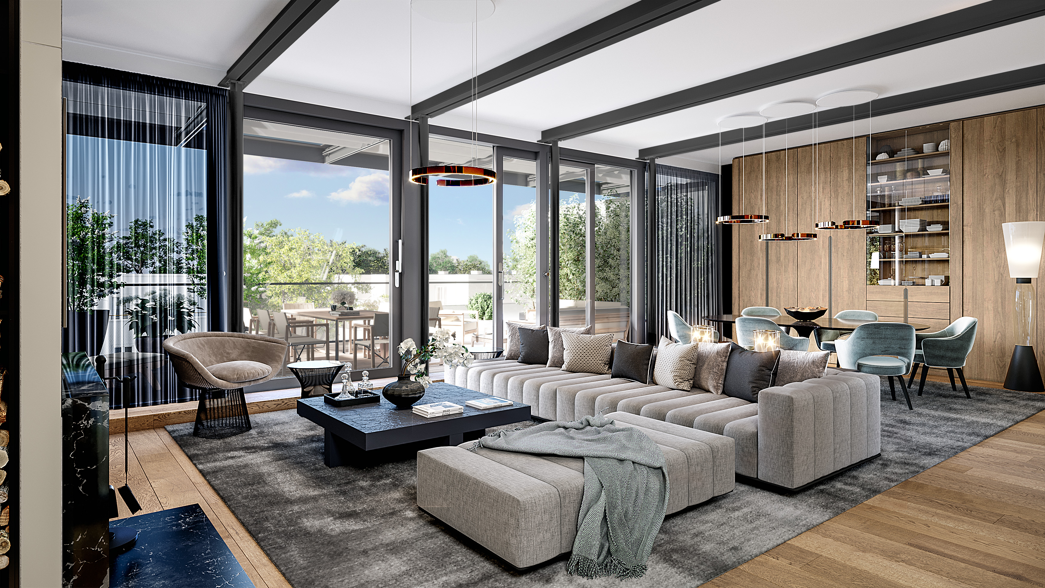 SOPHIENPALAIS Penthouse – architectural visualization – CDMN