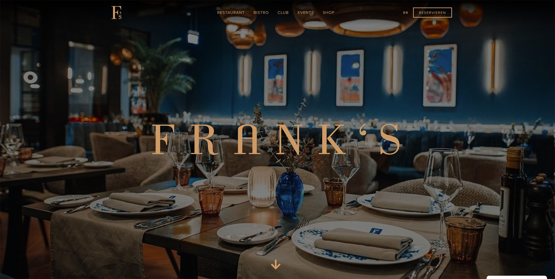 FRANK’S – Webdesign – CDMN