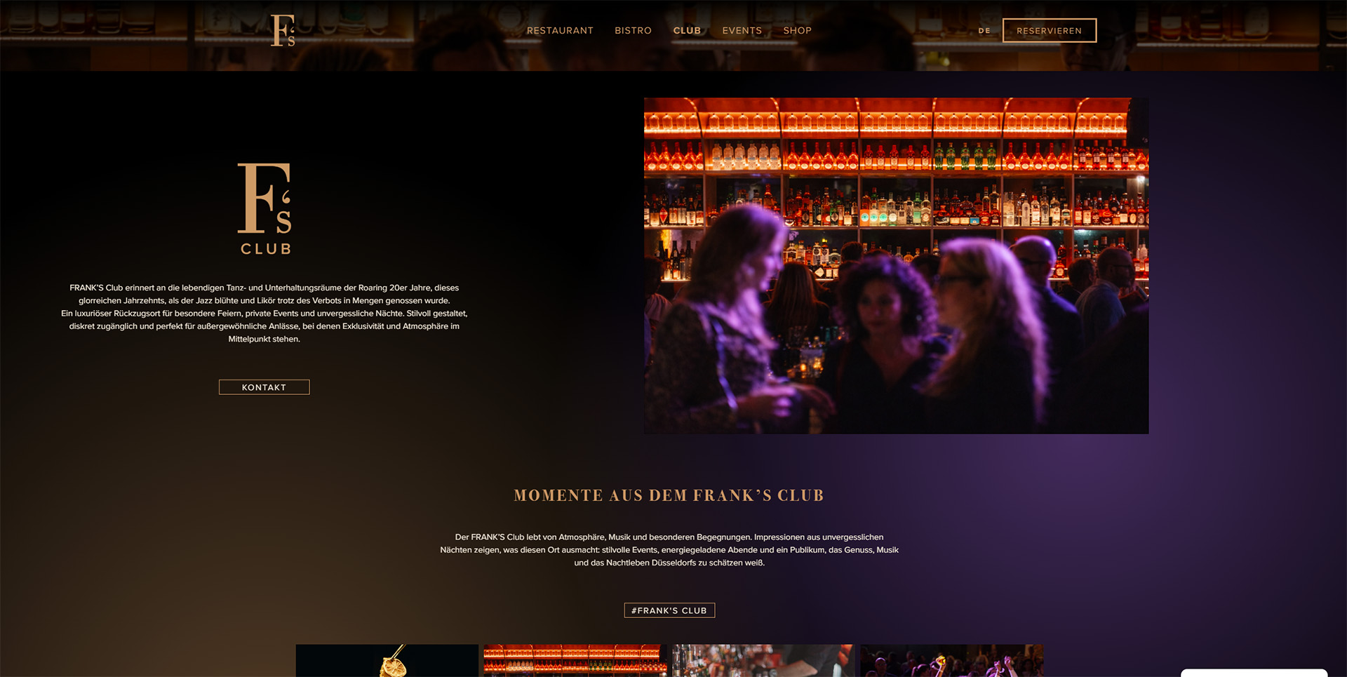 FRANK’S – Webdesign 3 – CDMN