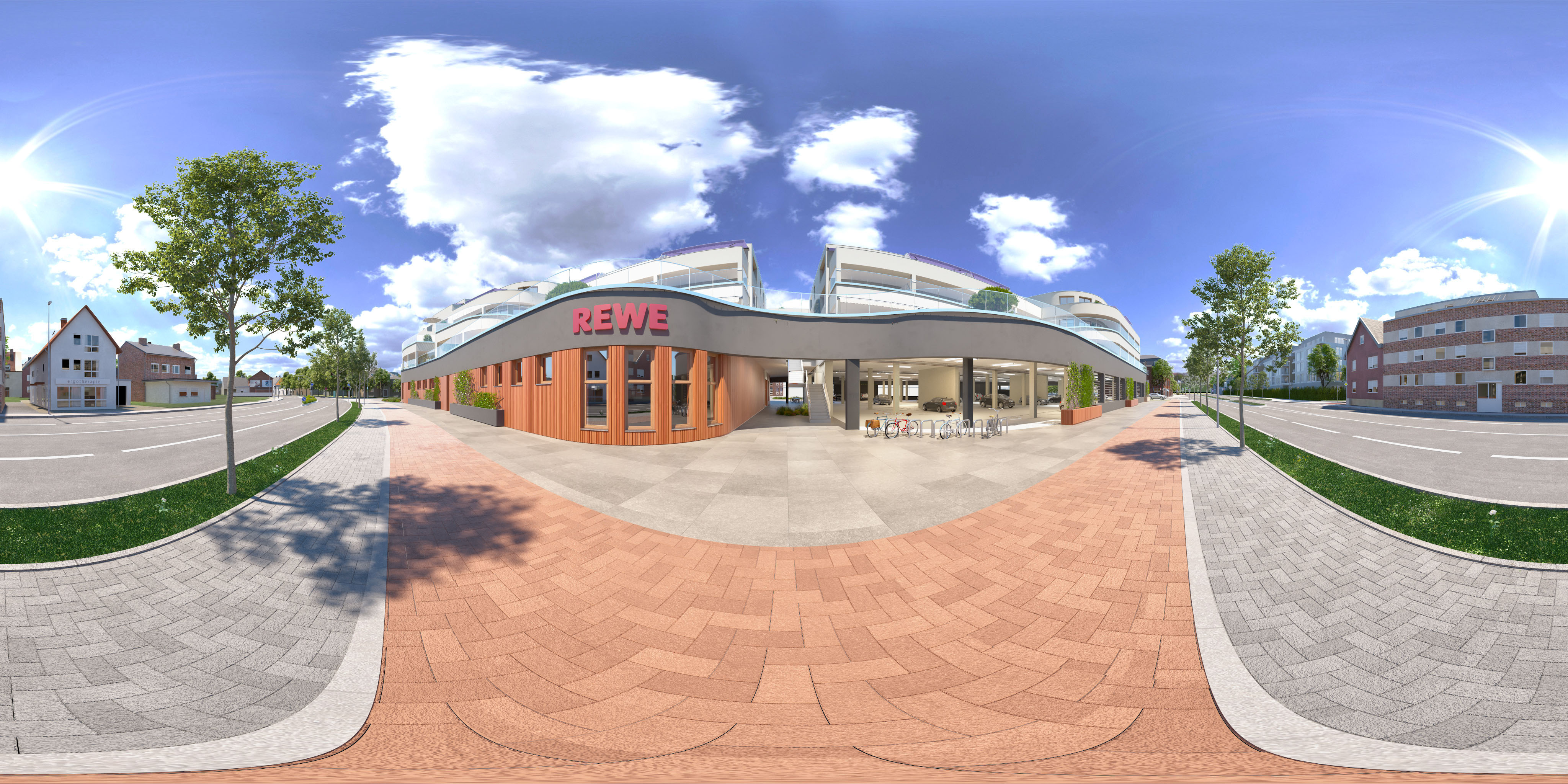 360°-Panorama – Ostwall Terrassen